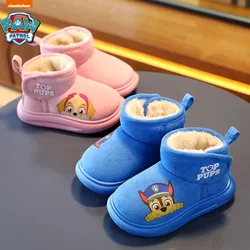 Paw Patrols Buty dla maluchów Anime Dog Skye Chase Rubble Shoes Kids Winter Outdoor Warm Accessory Home Cotton Shoes Children Gift