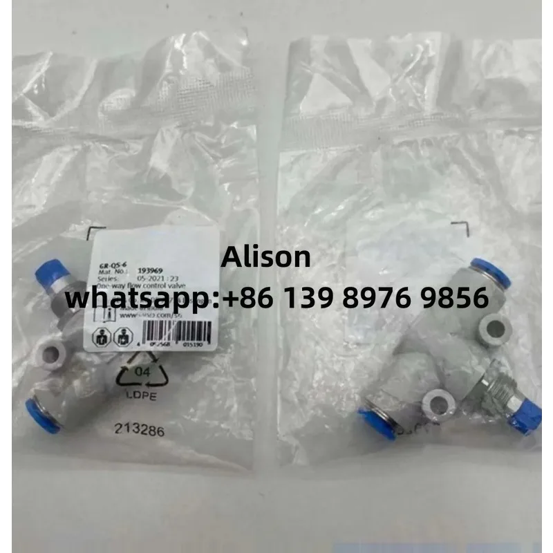 

Односторонний дроссельный клапан GR-QS-3-4 193965 193967, тип быстрой вставки FESTO-типа