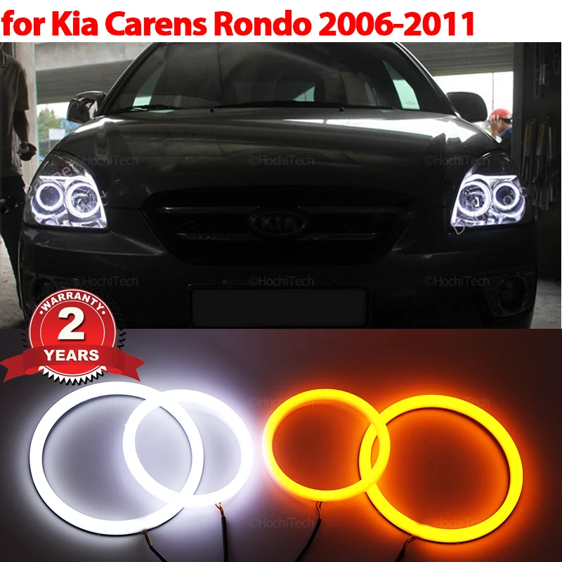 

Cotton LED Angel Eyes Kit Halo Ring Headlight Lamp For Kia Carens Rondo 2006-2011 Ultra Bright Refit Day Light turn signal light