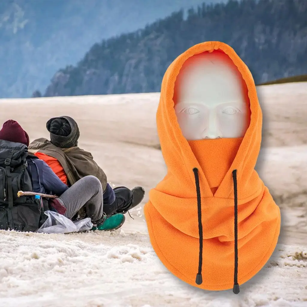 Gorro de invierno para hombre, máscara facial para clima frío, pasamontañas, capucha, deportes pesados al aire libre