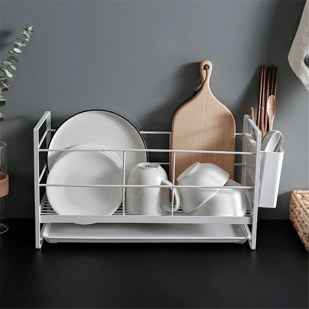 Stainless Steel Sink Drain Rack Bowls Plate Shelves Holder Kitchen Supplies Storage Sink Dish Rack Drainer Accessories Organizer