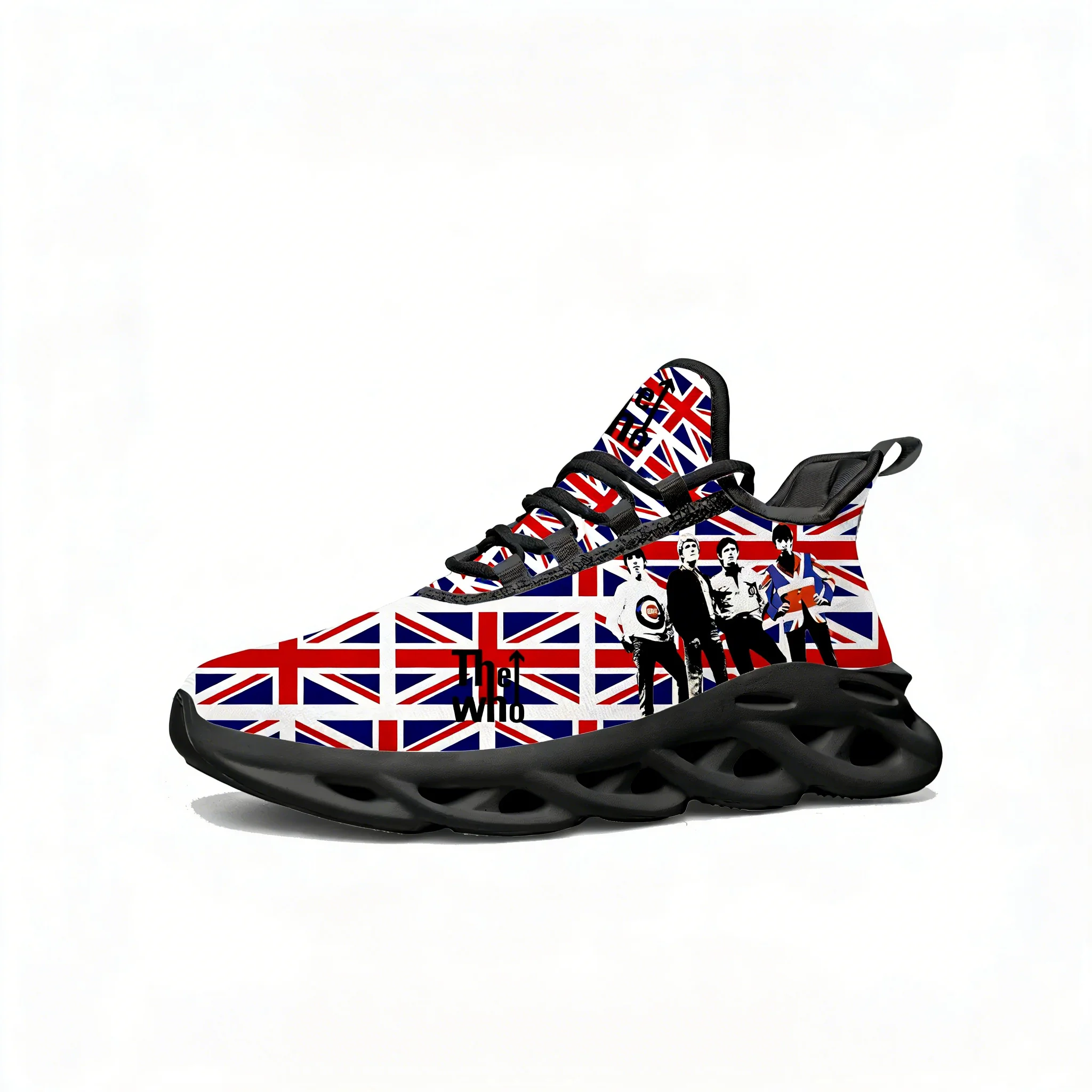 

The Who Lace Mesh Shoes Flat Sneaker Men Women Sports Running Shoe High Quality Personalized Comfortable Sneakers Custom Footwe