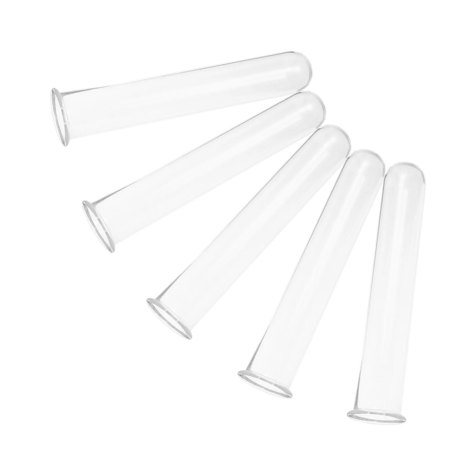 

5Pcs Hydroponics Glass Test Tube Vase Transparent Plant Propagation Vases Floral Tubes for Desk Table Decoration