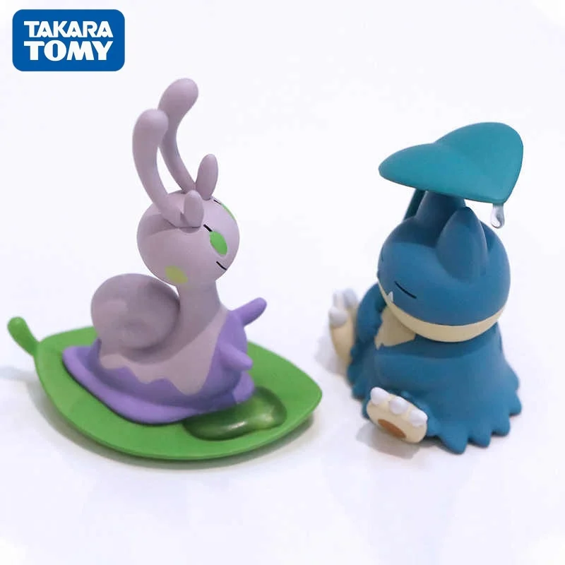 Takara Tomy Auténtico Gashapon de Huevo Sorpresa Serie Rain Hide, Mini Adorno Hecho a Mano, Figura Pequeña de Pikachu, Colgante para Mochila