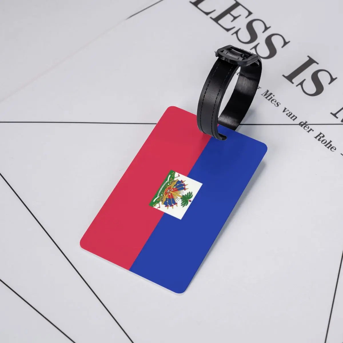 Benutzer definierte Flagge von Haiti Gepäck anhänger Privatsphäre Schutz Gepäck anhänger Reisetasche Etiketten Koffer