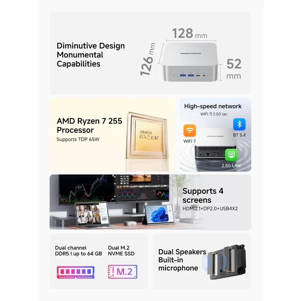 Ai X1-255 Mini Pc A… - image