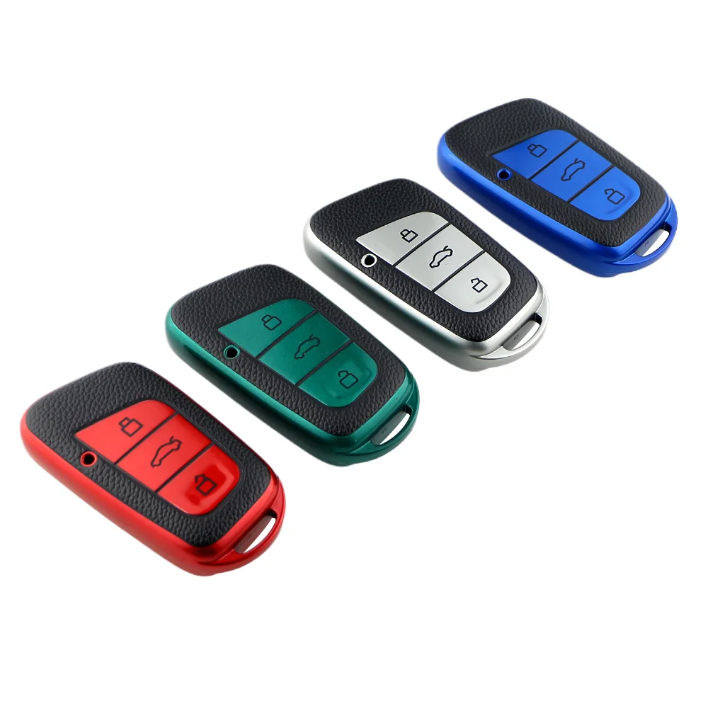 Para Chery EQ1 Little Ant New Energy QQ helado TPU funda para llave de coche funda protectora remota llavero titular accesorios para automóvil
