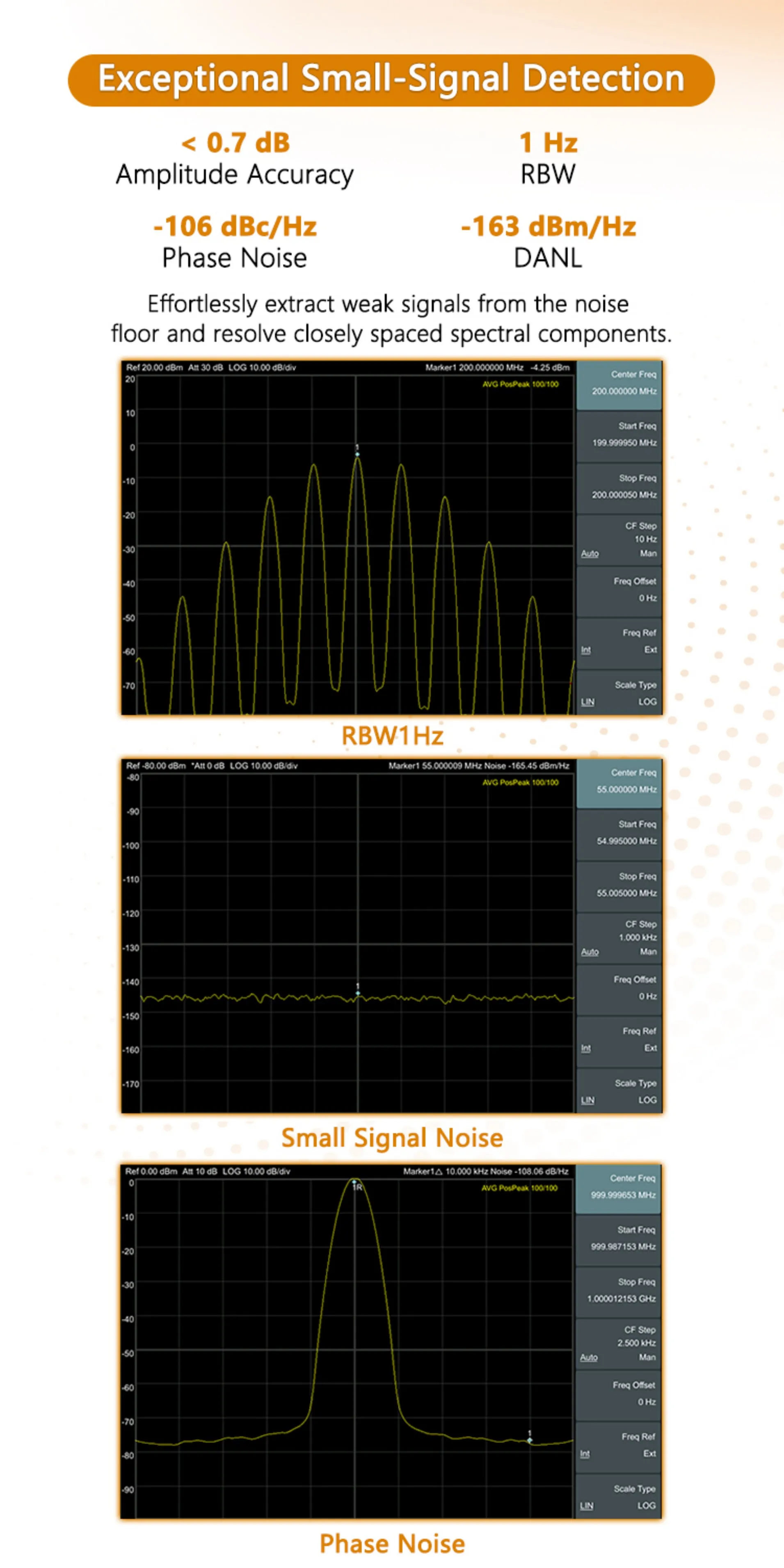 OWON XSA1015P-TG XSA1032P-TG Spektrumanalysator 9KHz-3,2GHz 1Hz Auflösung Multi-Touchscreen EMC USB LAN HDMI Tracking Generator – Detail 5
