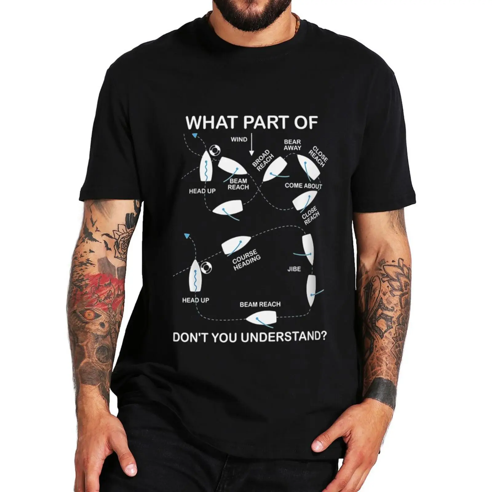 What Part Of Ship Don\'t You Understand T Shirt Funny Sailing Ship Lovers Gift Tee Tops Casual Unisex Cotton T-shirts EU Size