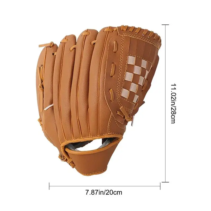 Baseball Glove Right Hand Throwing Baseball Gloves Baseball Catching And Pitching Training Tools For Baseball Beginner & Youth