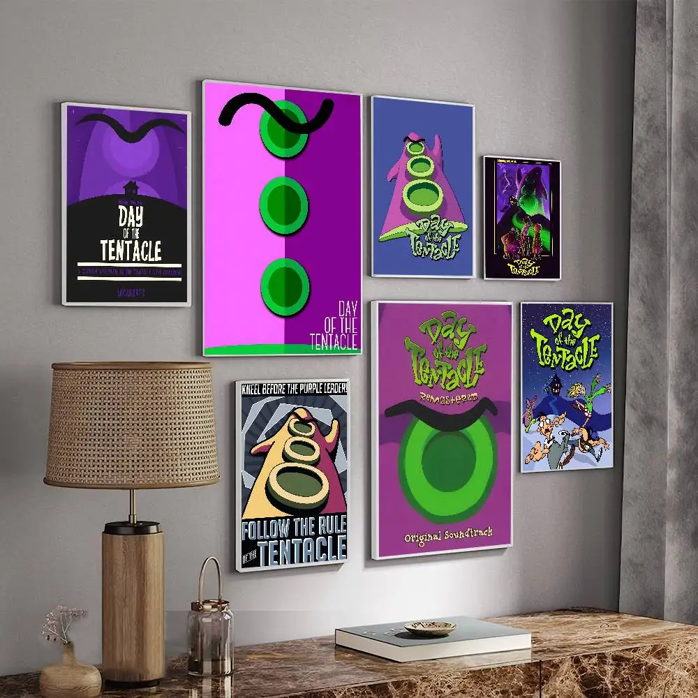 Day of the Tentacle DIY Sticky Poster Whitepaper Prints Posters Artwork Vintage Decorative Painting