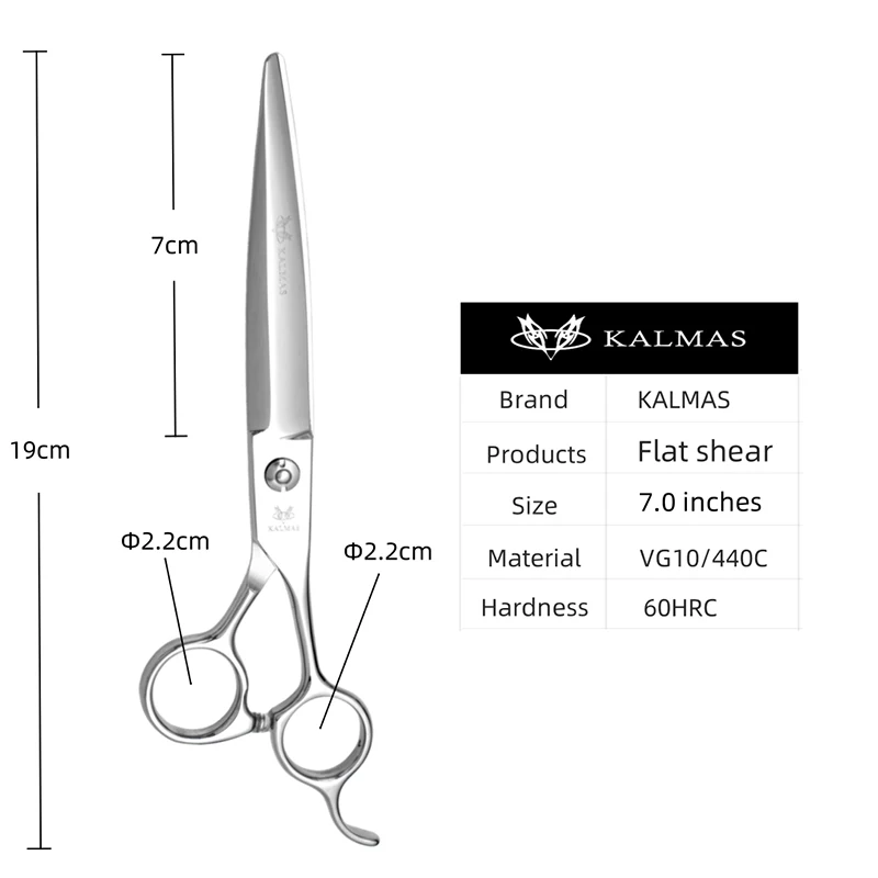 

KALMAS Hairdressing scissors professional barber scissors 6.0-7.0 Inch scissors VG10 material professional barber scissors