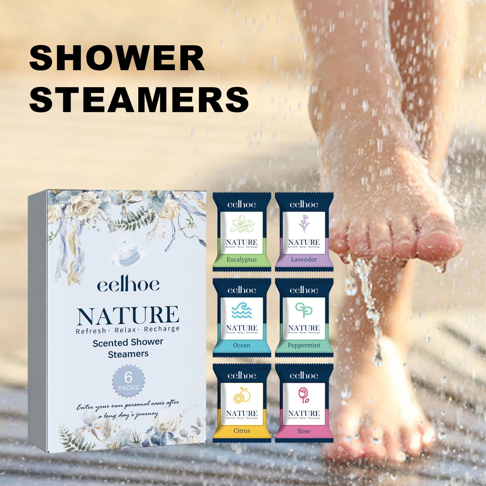 Aromatherapy Shower Steamers Long-lasting Fragrance Nighttime Shower Tablets Bath Bombs for Bathbombs Spa Relaxation Gifts