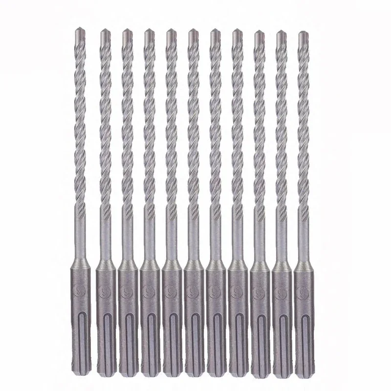 10pc/Lot 4mm 5mm 6mm Electric Hammer SDS Plus Drill Bits Set 160mm Concrete Wall Brick Block Masonry Hole Saw Drilling 013