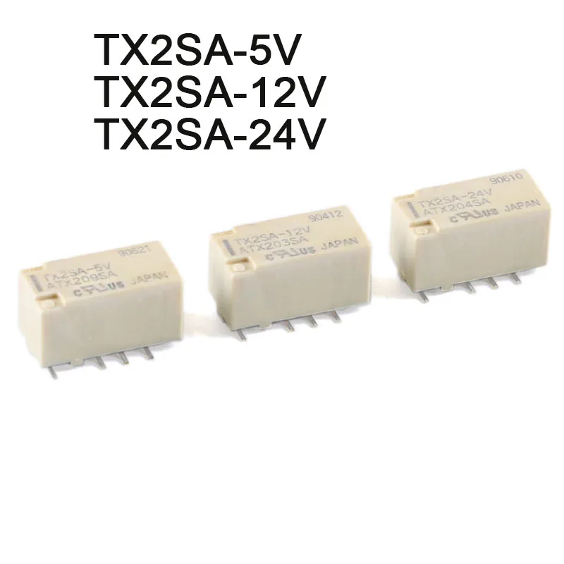 5Pcs/1pc Original New TX2SA Signal Relay DC 5V 12V 24V 2A 8 Pins TX2SA-5V TX2SA-12V TX2SA-24V power relay