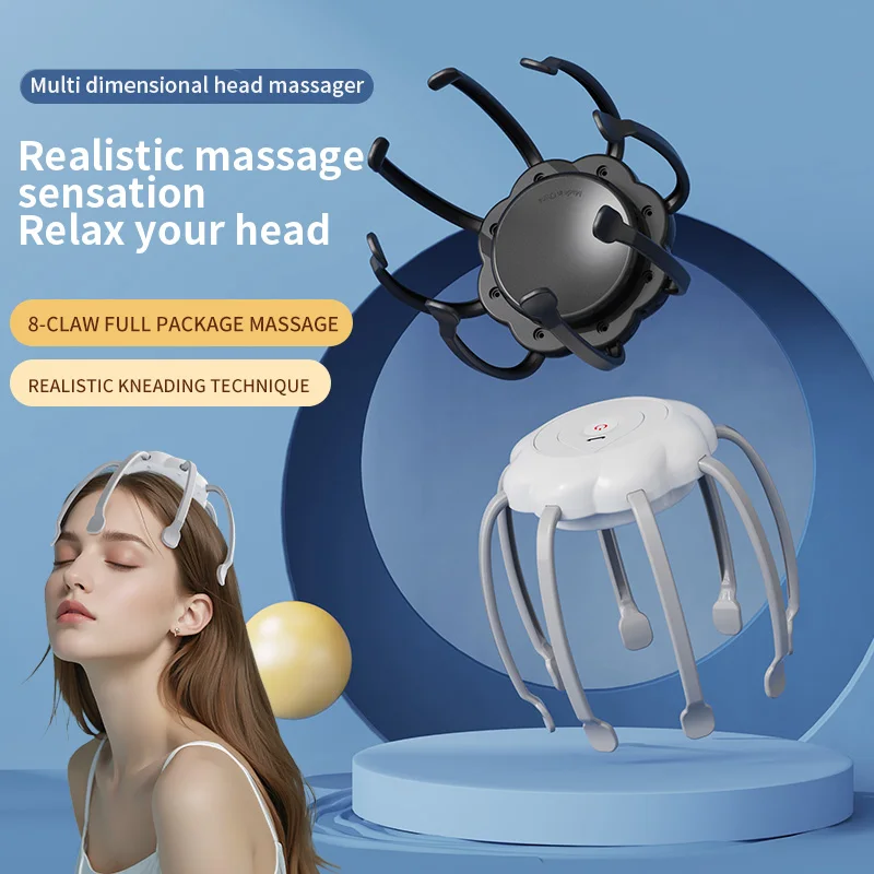 

USB Rechargeable Vibrating head Massager, Vibrate to relax scalp and relieve fatigue