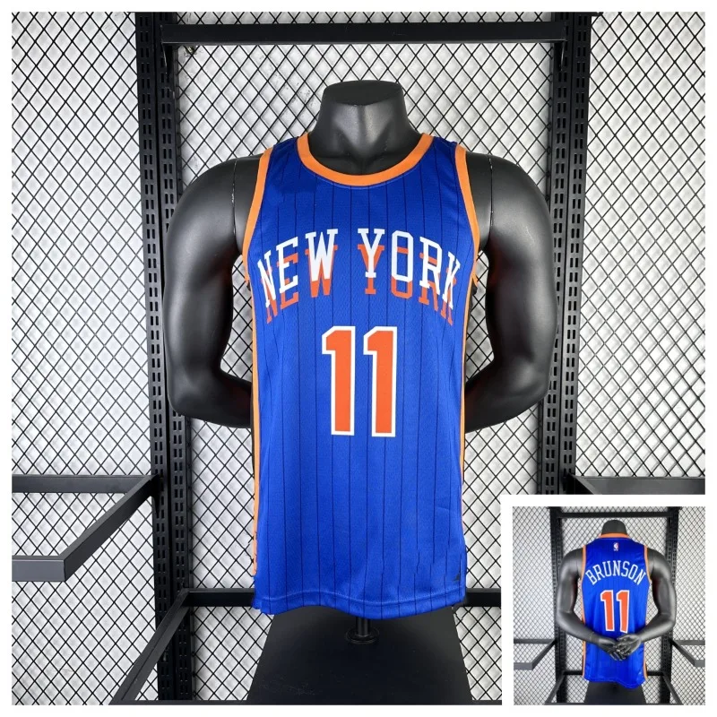 Loose breathable quick-drying basketball training jersey 3D printing Knicks No. 7 No. 30 training jersey sports short sleeves