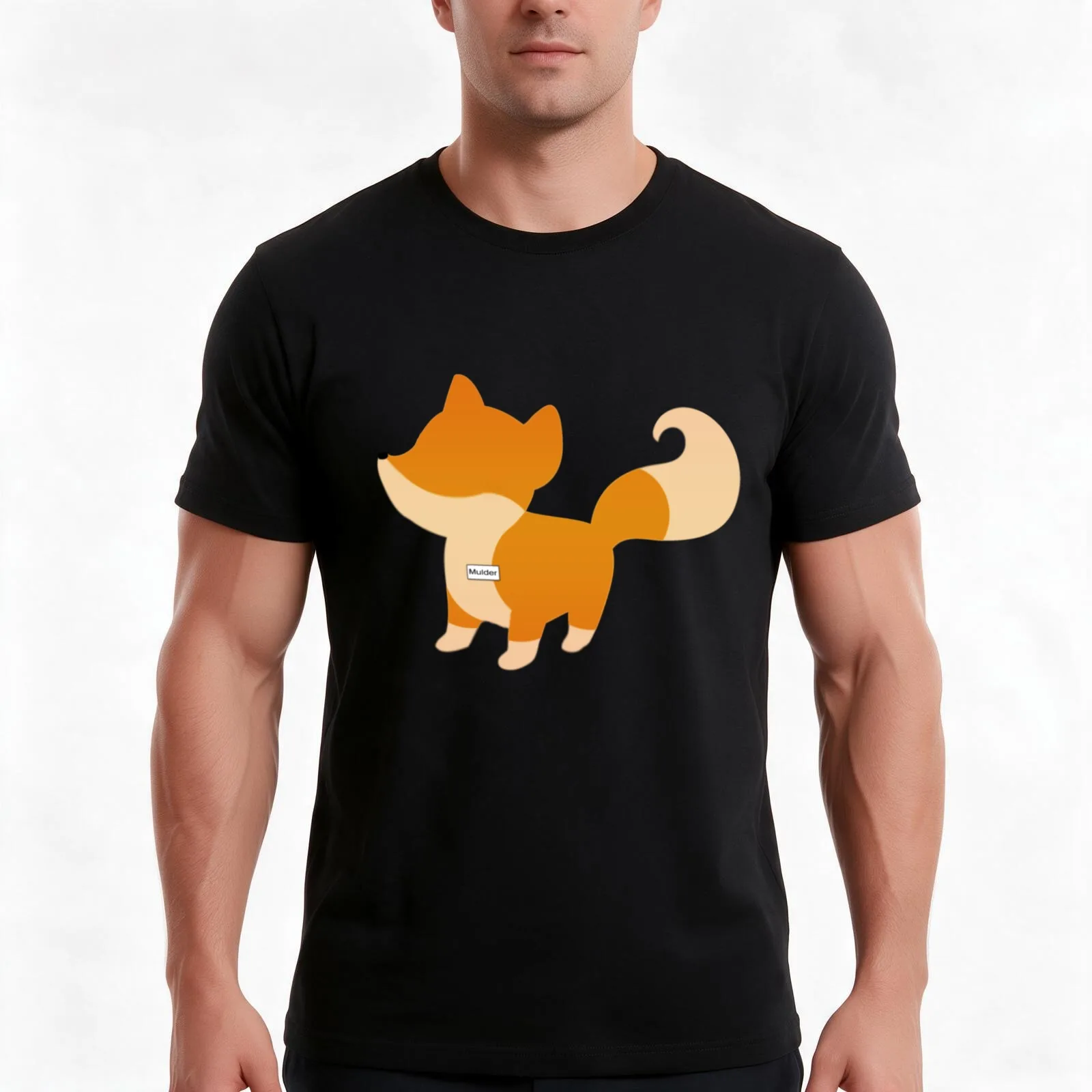 Mulder T-Shirt, Summer Casual Cotton Tee, Oversized Streetwear Tops, Vintage Graphic Print, Loose Fit Short Sleeve, 100% Cotton