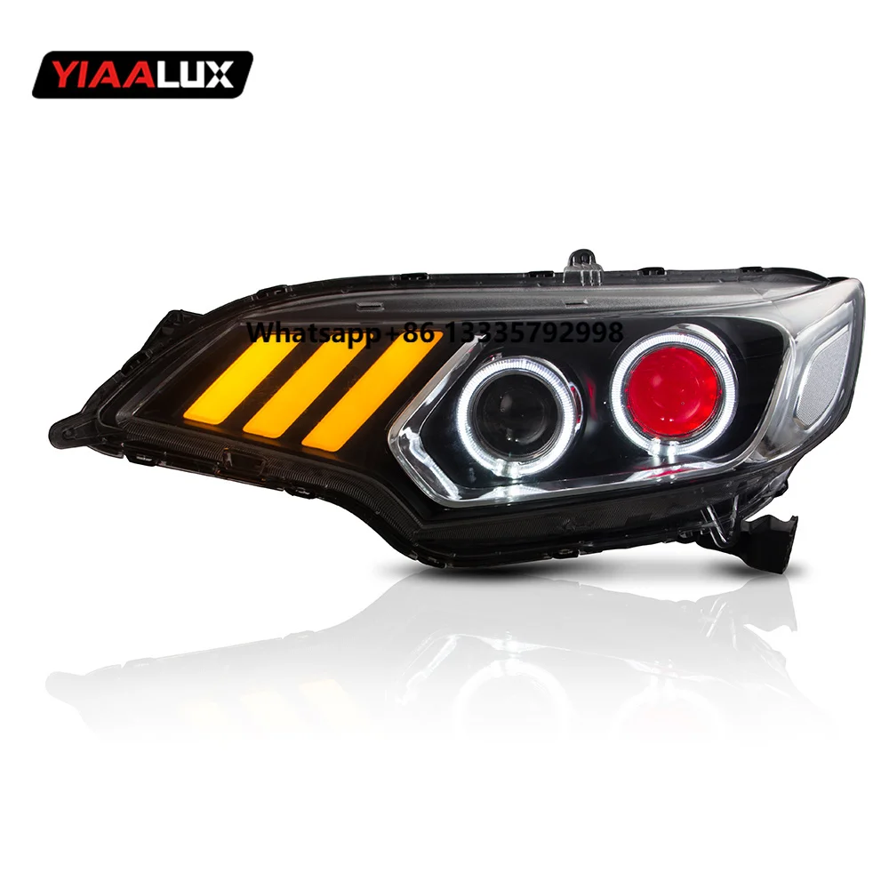 

Vland Yiaalux Modified LED Headlights Head Light 2014-up Sequential Headlamp for Honda Jazz Fit
