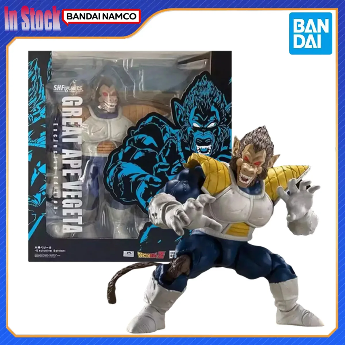 

Bandai оригинальные наборы моделей Dragon Ball SHF, аниме-фигурки Great Ape Vegeta-эксклюзивная версия, наборы моделей фигурок