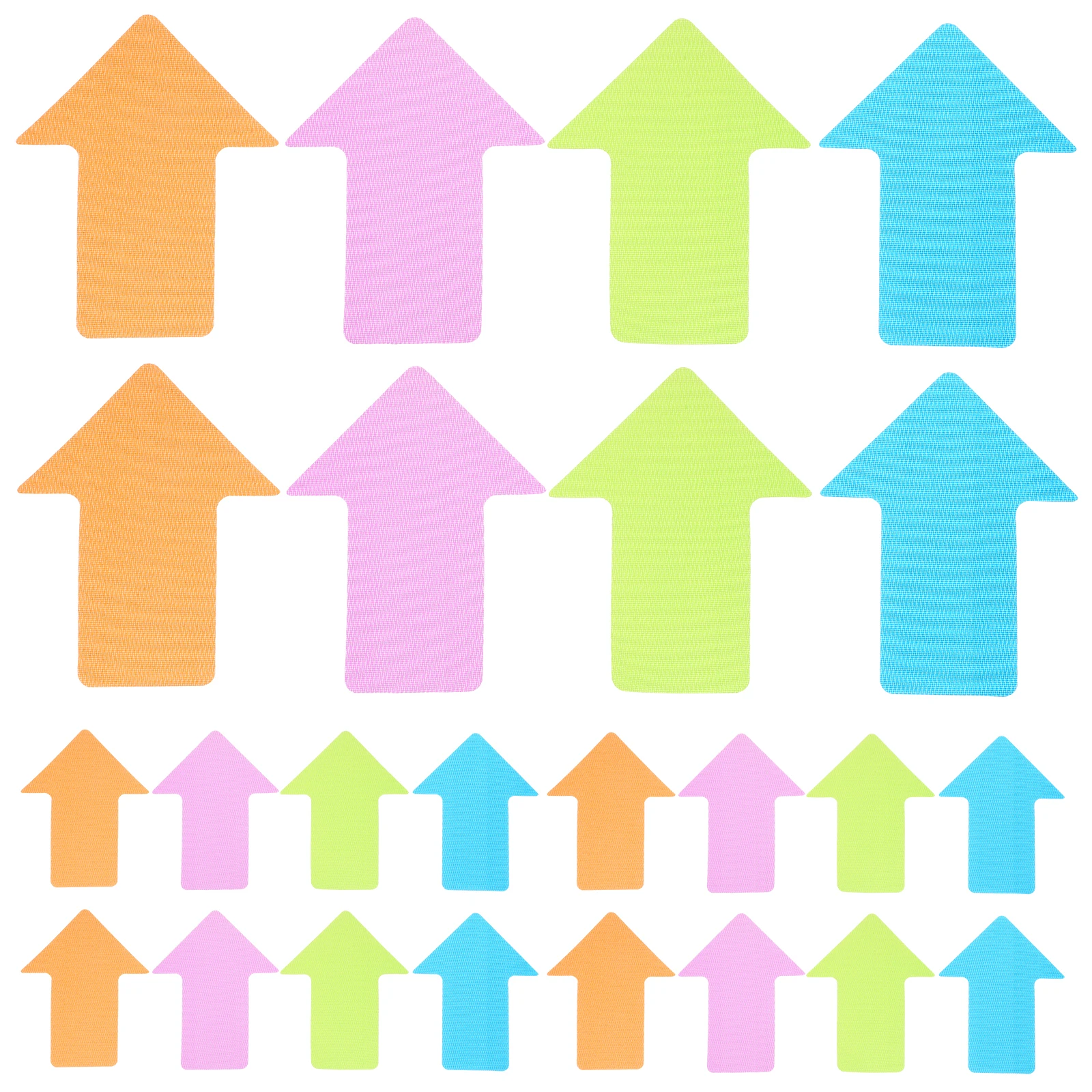 

24 Pcs Carpet Markers 4 Inch Arrow Reusable Gym Classroom Sports Training Spot Markers Carpet Stickers Notebook