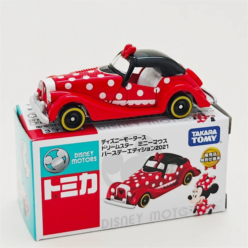 Genuine Tomica Tomica Alloy Car Disney Black And White Mickey Steam Train Model Toy Car Collection Children Birthday Gifts
