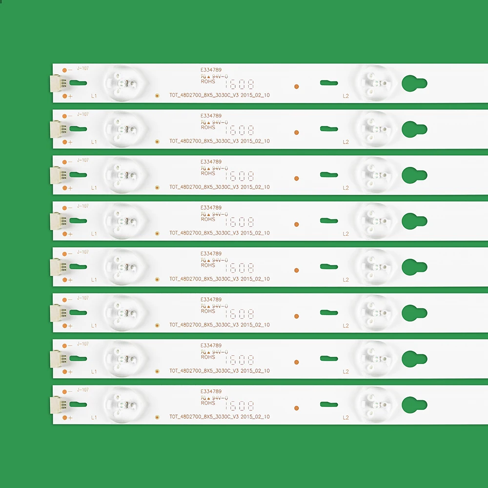 1Set = 8 Stuks Voor Tcl B48a558u B48a838u B48a828u Strip Tot_48d2700_8x5_3030c_v3 YHA-4C-LB4805-YHEX2 Tcl D48a810 4c-lb4805-yhex1