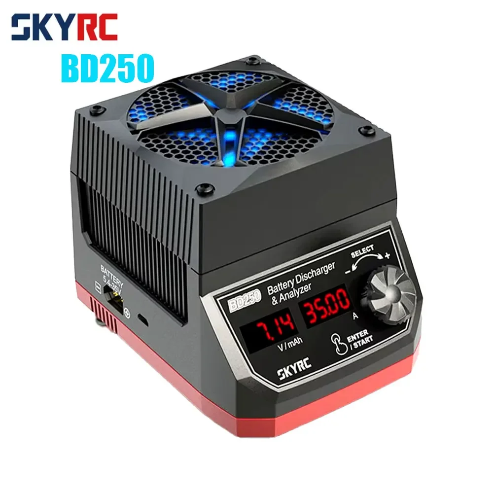 

Разрядник и анализатор батареи SKYRC BD250 для RC LiPo Battery LiPo LiFe LiHv 2-8S,NiMH NiCd 6-23S,Pb (свинцово-кислотная) 6-32 В, 250 Вт 35A