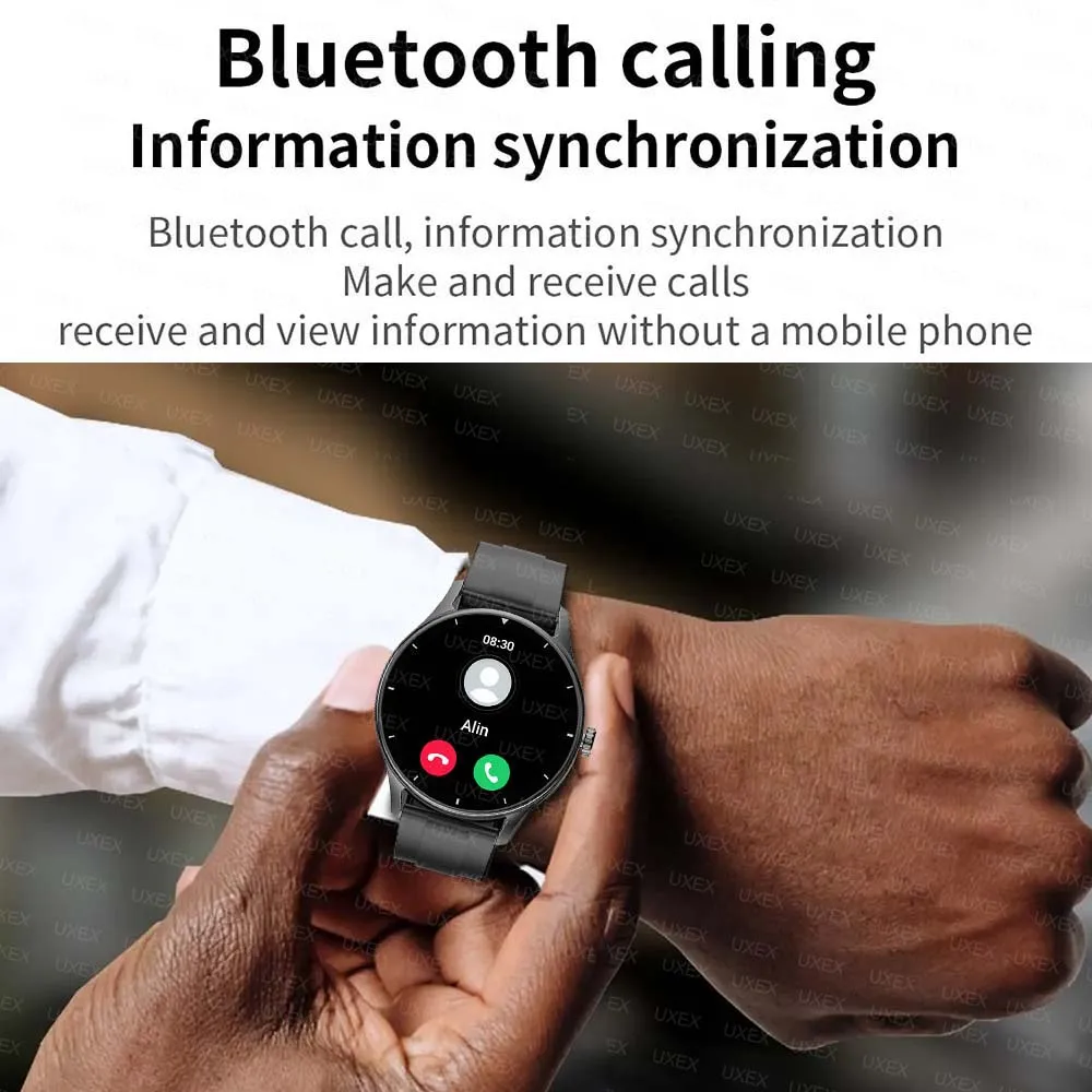 ساعة ذكية جديدة للرجال ساعة لياقة بدنية رياضية 1.55 بوصة شاشة لمس كاملة تتبع الصحة بلوتوث دعوة 2026 ساعة ذكية خفيفة للغاية زائد #4