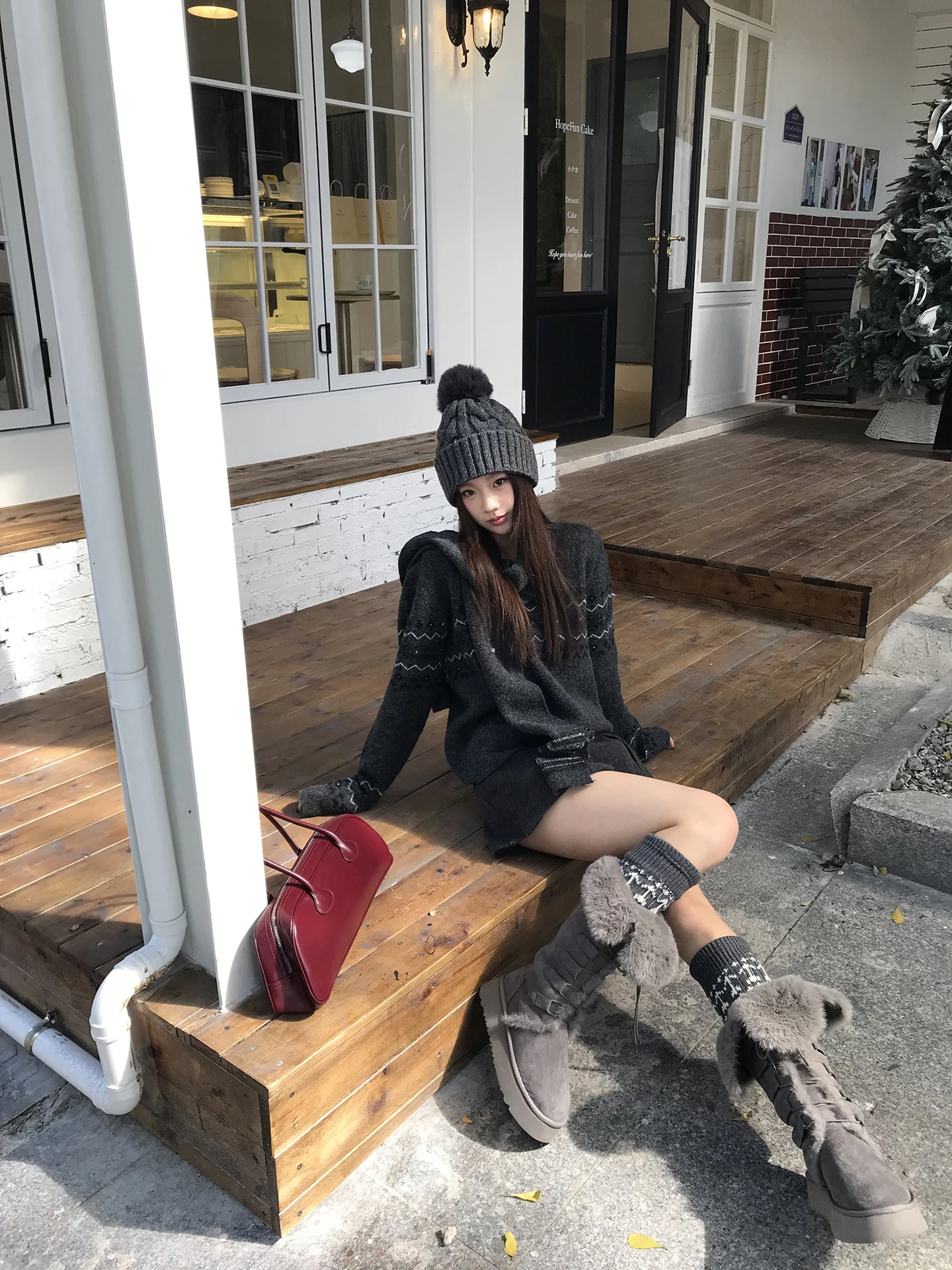 

ay Knitted Sweater Women's Sle Lazy Korean System Winter New Arrival High Premium Feeling G Sle Commute Wind Straight...