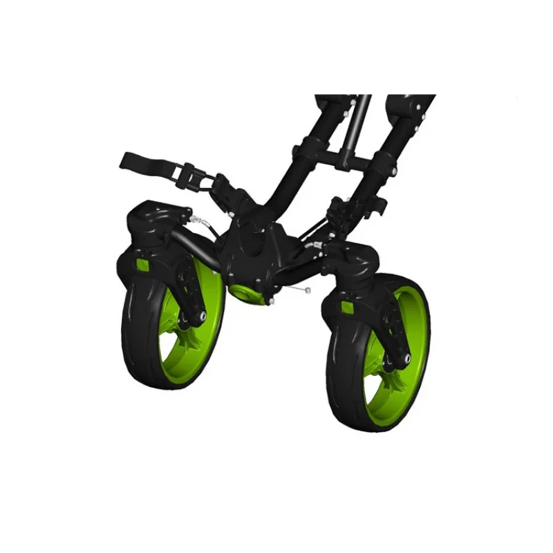 Factory Hot Selling One-Click Folding 4-Rad Golf Push By mit drehbarem Vorderrad