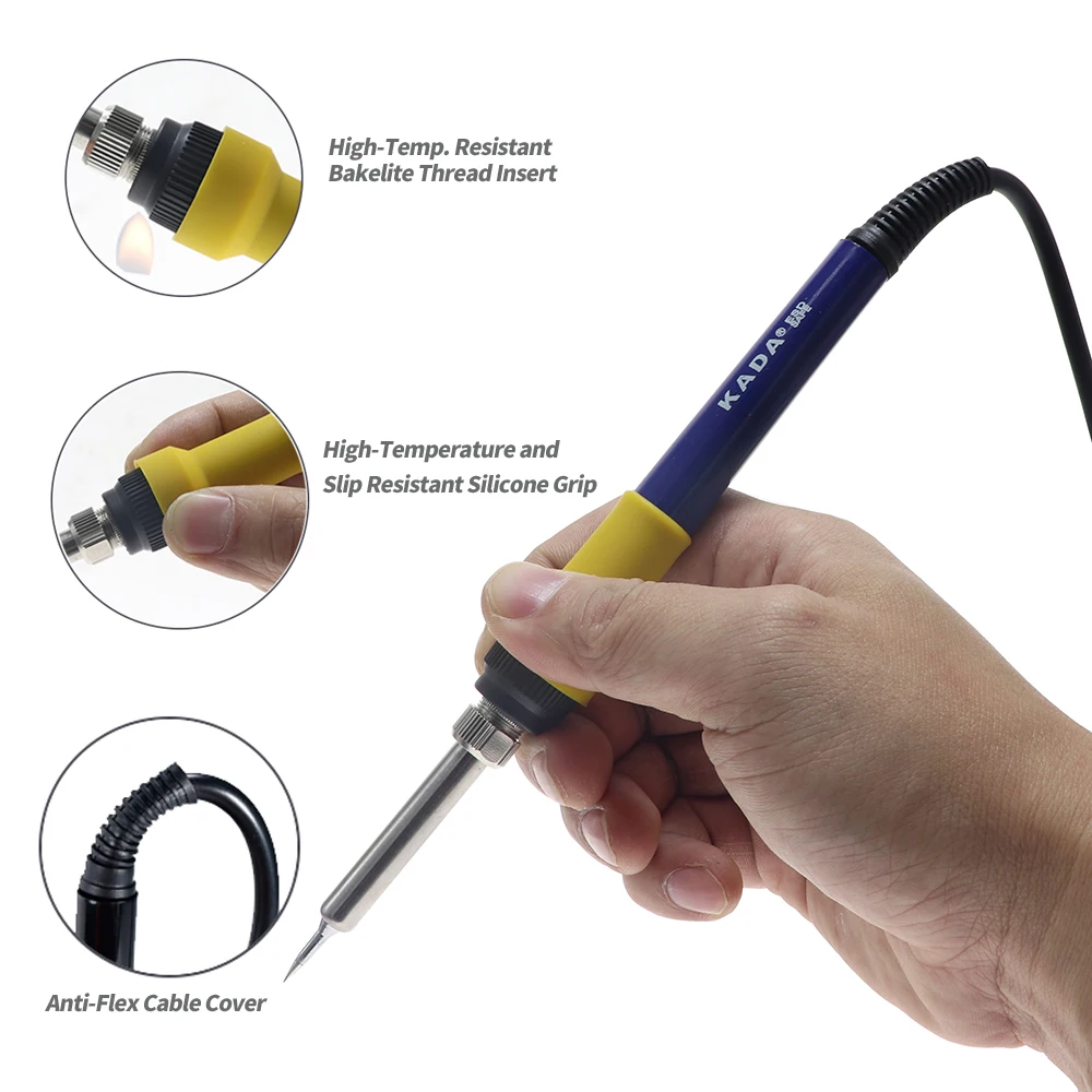 KADA 936A Soldering Iron Handle 50W Universal 936 Soldering Stations Electric Irons 5 Holes Interface Welding Tools Accessories