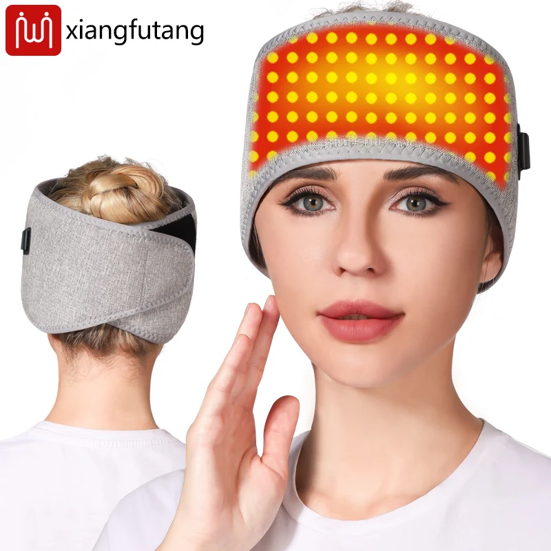 

Portable Red Light Heating Headband Relieves Migraine, Head Rheumatic Pain Alleviates Office Stress Promotes Head Relaxation