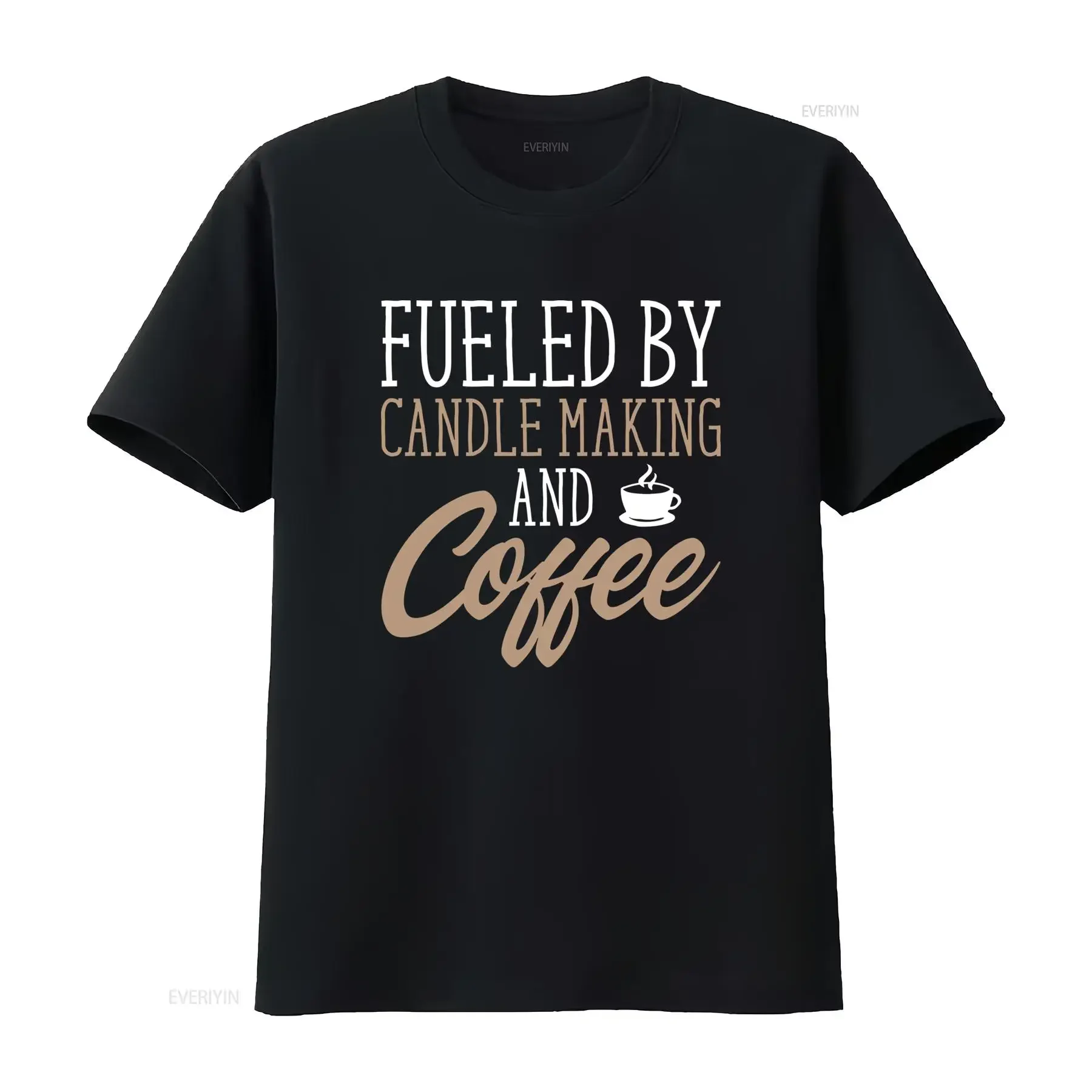 Funny Candle Maker Coffee Lover Slogan Print Casual T Shirt vintage Washed homme designer clothes Stylish Breathable Stretched