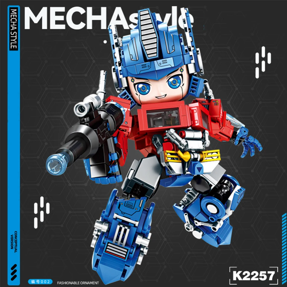 MOC Technical Mecha Robot Building Blocks Educational DIY Assembly Kit For Kids Mech Warrior Model Toy Gifts Desktop Home Decor