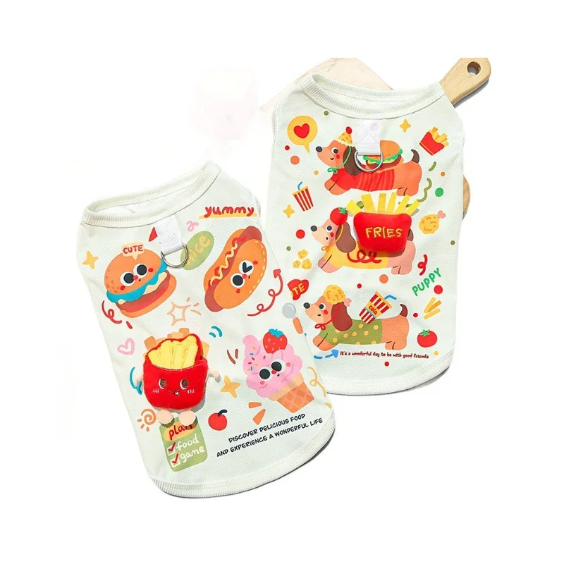 Gilet rafraîchissant en soie glacée pour chien et chat, chemise d'été légère et respirante pour animaux de compagnie, pour petits et moyens chiens et chats