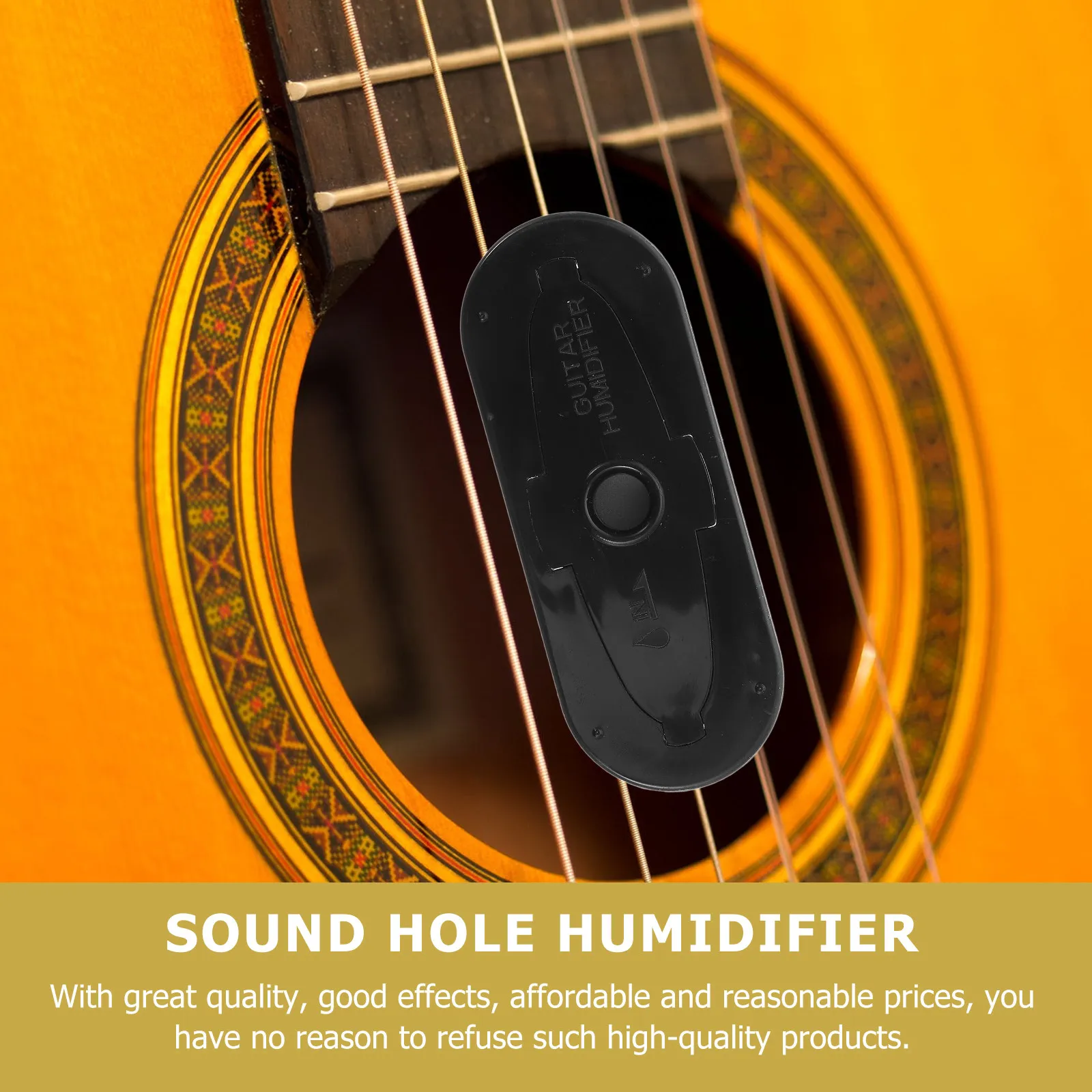 2Pcs Universal Guitar Humidifier Sound Hole Design Small Size Plastic Acoustic Guitar Humidifier for Panel Lifting Crack