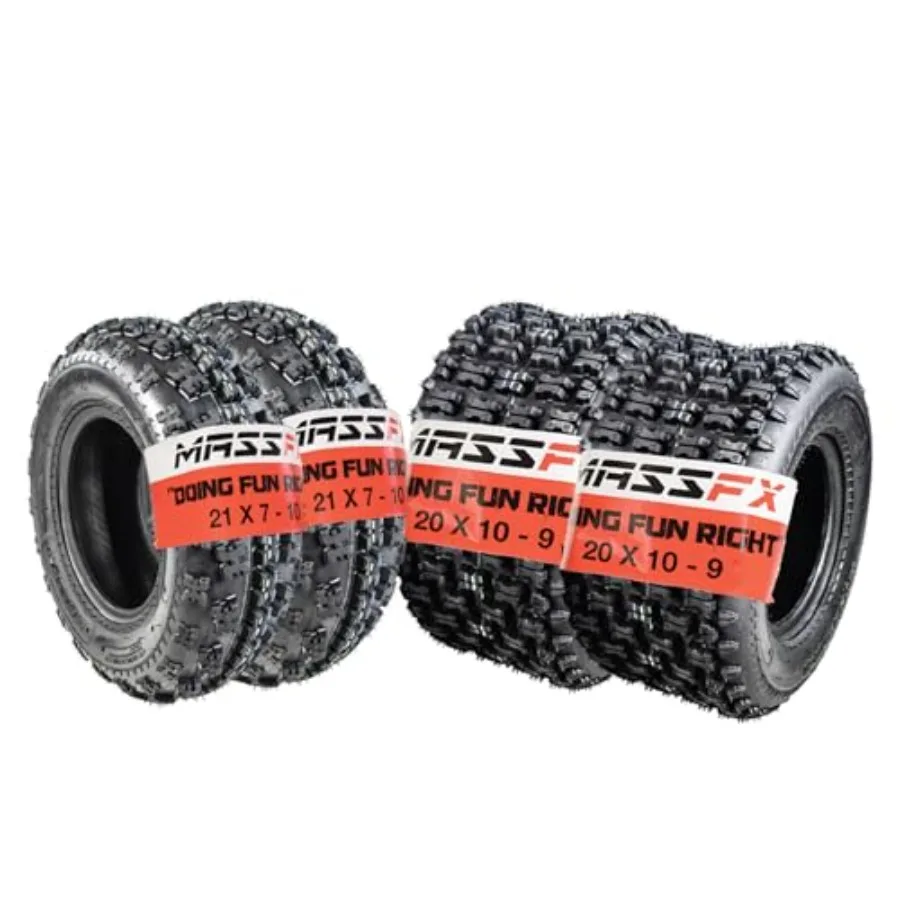 

21x710 Front 2 20x119 Rear (2) Tire Set for Sport Quad AllTerrain (ATV) UtilityTask (UTV) and SidebySide (SxS) Vehicles 4Ply 21