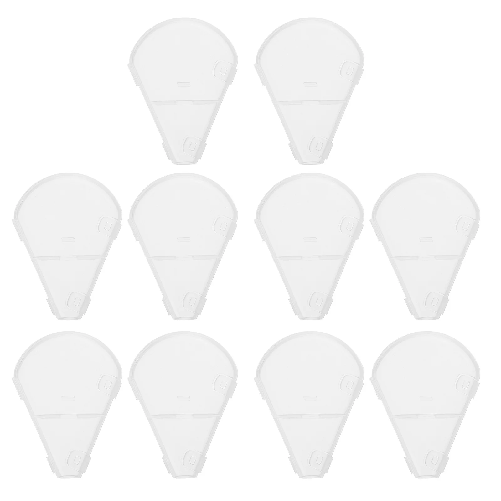 10 szt. Osłonki na pędzle do makijażu, wielorazowe plastikowe ochraniacze do przechowywania w podróży, utrzymują włosie czyste i nienaruszone.