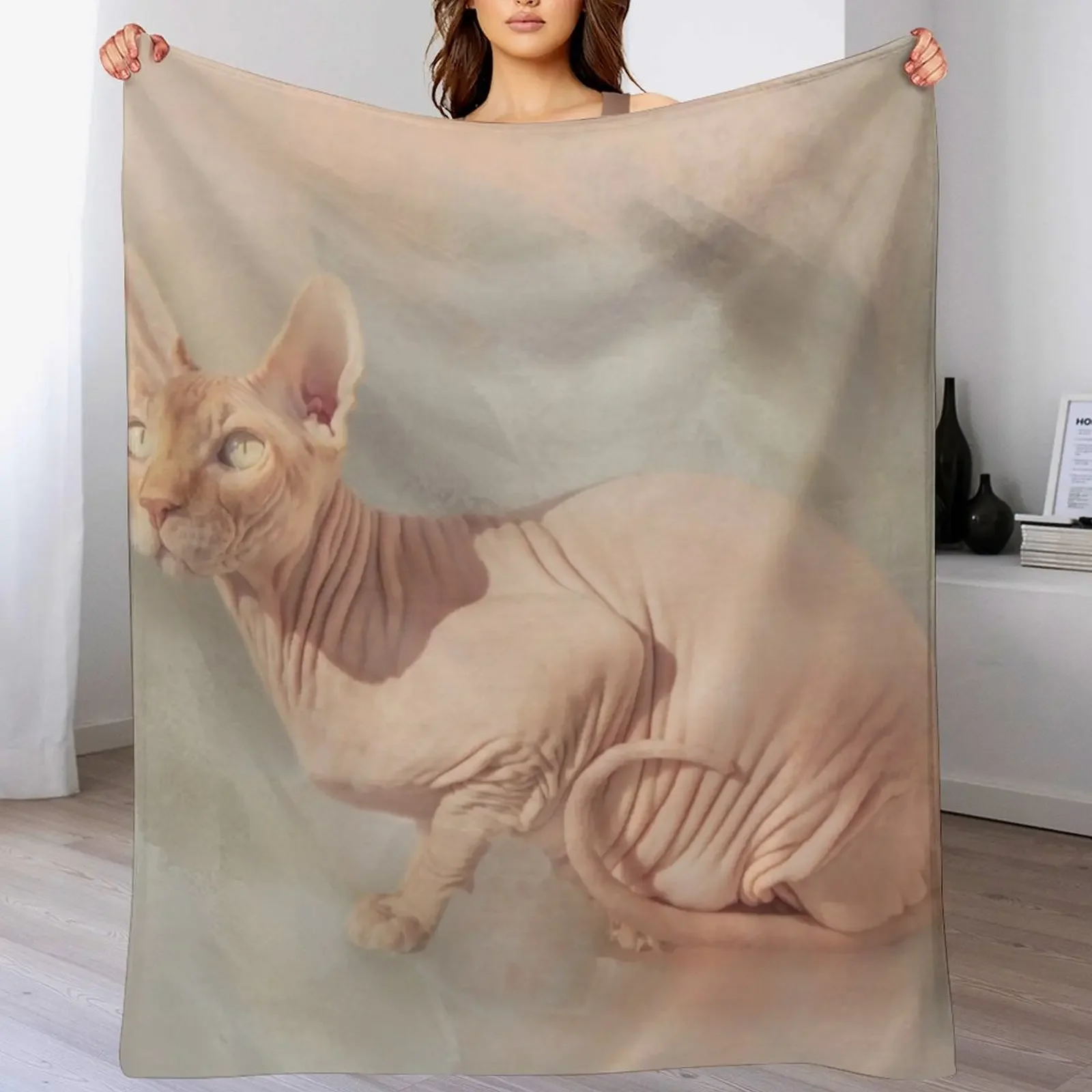 

Sphinx Cat Throw Blanket Weighted Fashion Sofas Sofas anime Blankets