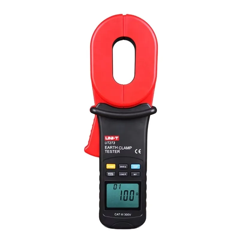 UT273 Clamp Earth Ground Tester Auto Range  LCD Backlight Resistance Limit Alarm