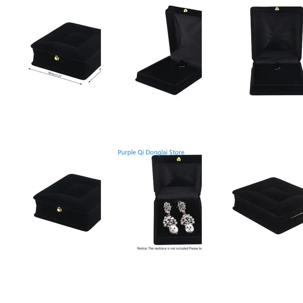 L21E Elegant Necklace Pendant Box Bracelet Box for Jewelry Display Wedding Engagment Valentine's Day
