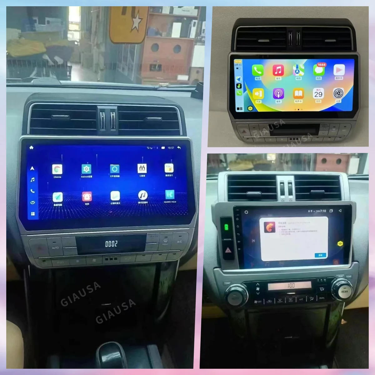 لتويوتا لاند كروزر برادو 150 2010-2017 أندرويد 13 راديو السيارة 2Din استقبال ستيريو Autoradio مشغل وسائط متعددة نظام تحديد المواقع نافي وحدة