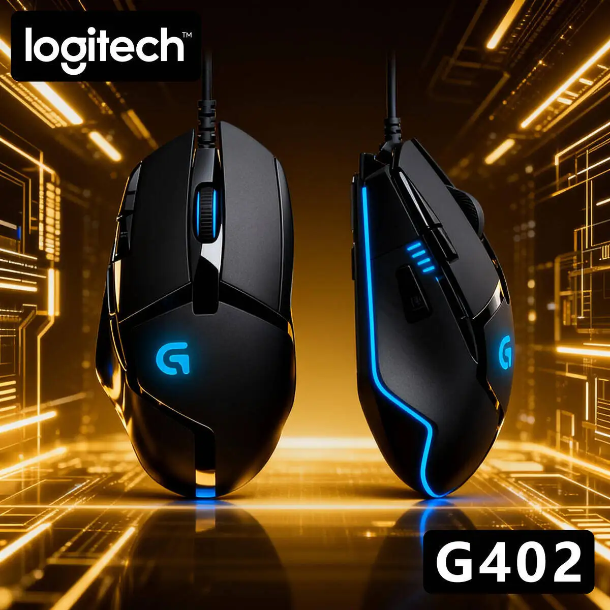 

Проводная мышь Logitech G402, киберспортивная игра, посвященная редактируемым макрокомпьютером, настольным ноутбуком, ест курицы CSGO