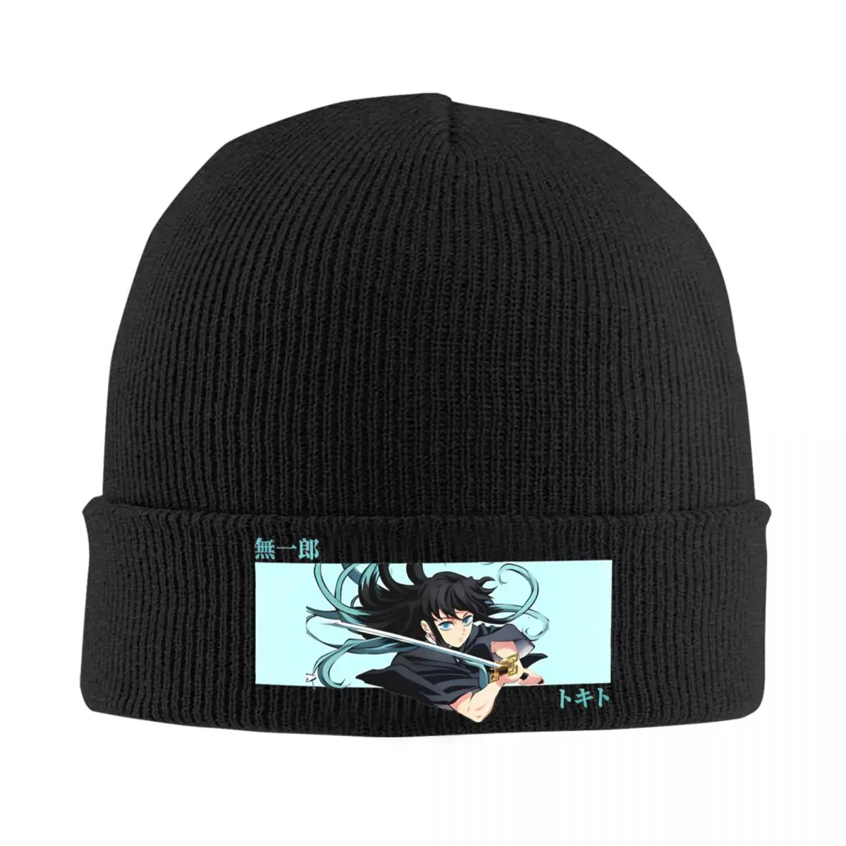 Muichiro Tokito New Design Knitted Caps Women's Men's Skullies Beanies Autumn Winter Hats Acrylic Anime Demon Slayer Warm Caps