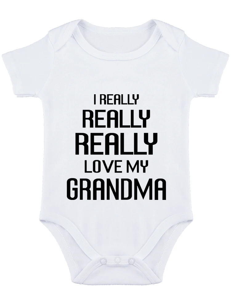 I Really Really Love My Grandma Funny Baby onesie Baby Essentials Baby Bodysuit Newborn Baby Girl Clothes