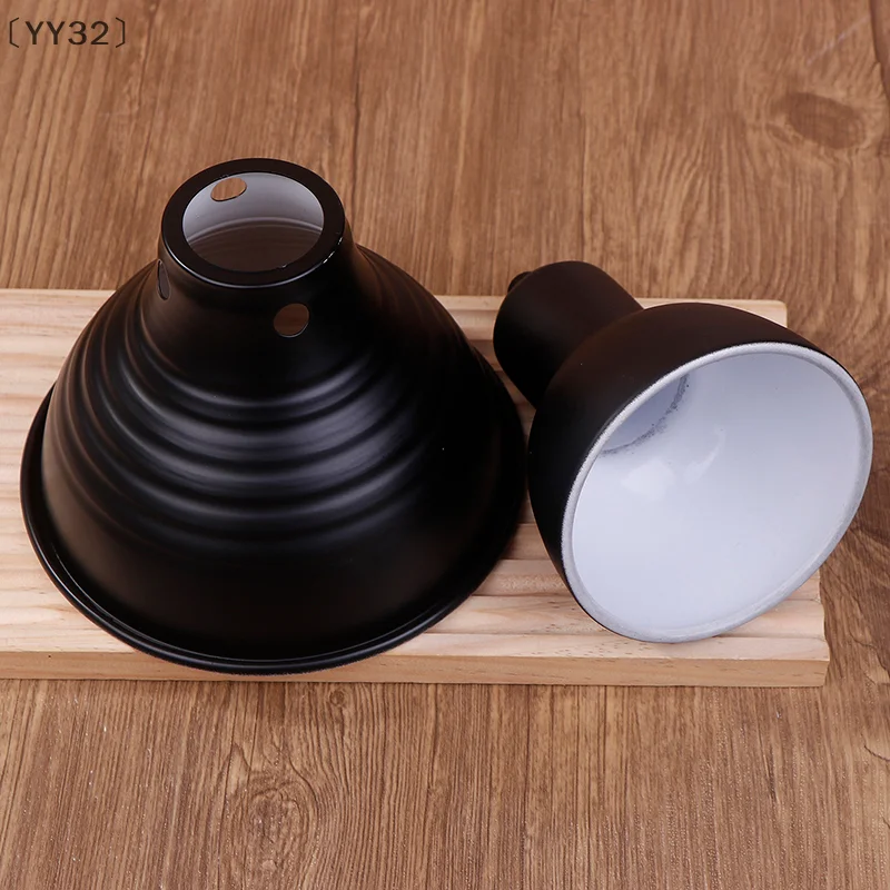 〔YY32〕Reptile Light Fixtures Animals Heat Lamp Protector Lampshade Shell Metal Supplies Reflector Dome Heating Habitat Lighting