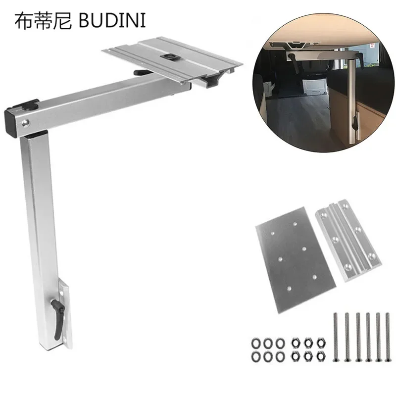 Removable Table Leg RV Accessories Detachable Height Adjustable Aluminum Alloy 360 Degree Rotation for Yachts RV Motorhome