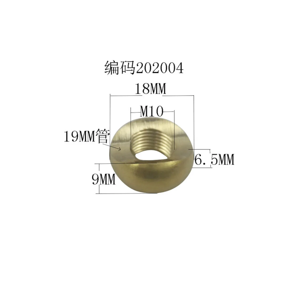 Copper Lamp Connection Inner Tooth Nut Accessories Ring Round Thickened Padded Gasket M10 Decoration Connector Hardware Fittings