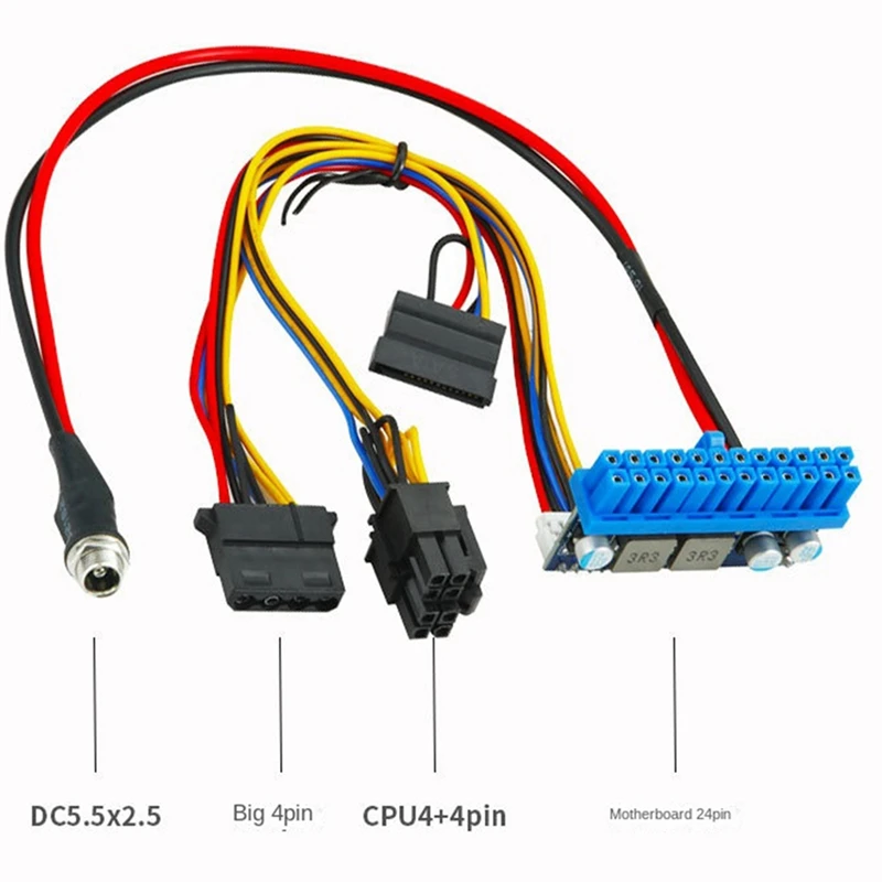 

Solid State Power Module DC-DC Power Board Full Set Of Wires Suitable For DC-ATX Direct Plug-In Power Board 120W 12V